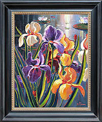 Bob Pejman Irises 30x24 original